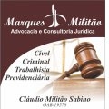 MARQUES MILITÃO - ADVOCACIA E CONSULTORIA JURÍDICA
